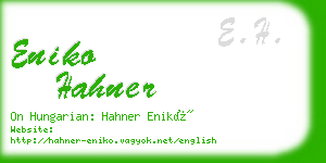 eniko hahner business card